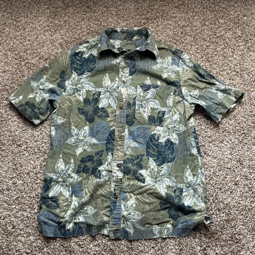 Croft & Barrow Green Casual Button Down Shirt
